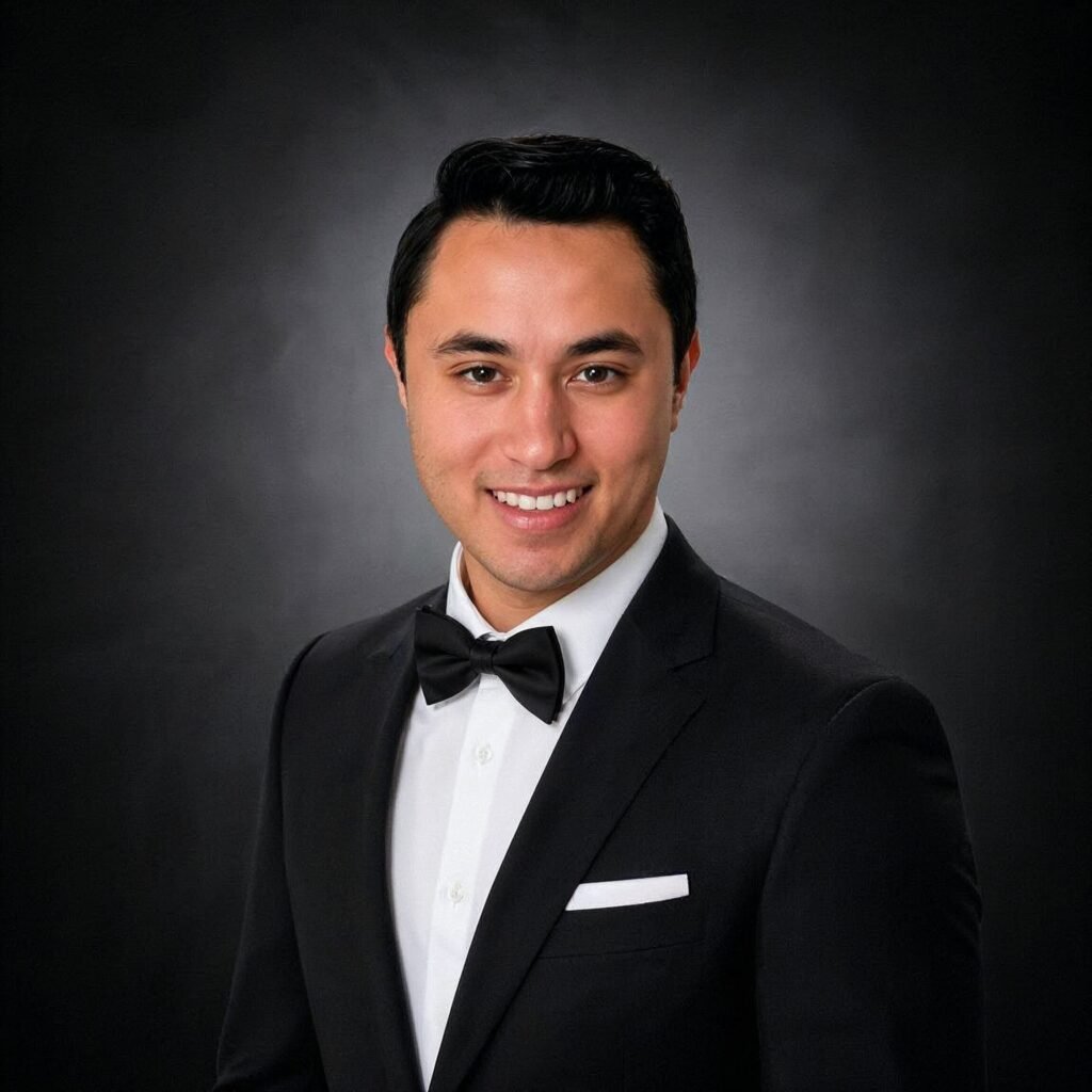 Sonny in a tuxedo